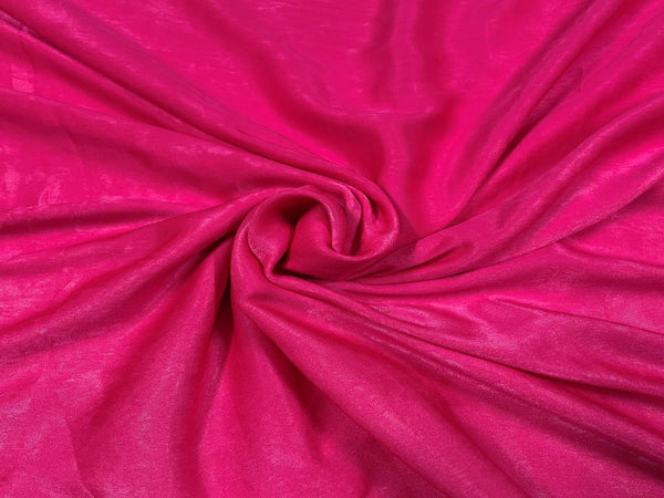 Hot Pink Plain Sandwash Polyester Fabric