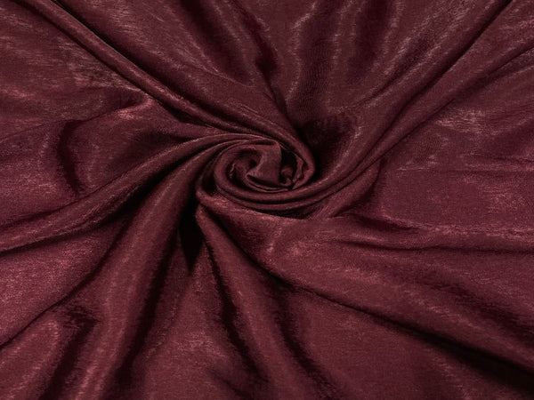 Maroon Plain Sandwash Polyester Fabric