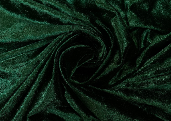 Bottle Green Plain Silk Fabric