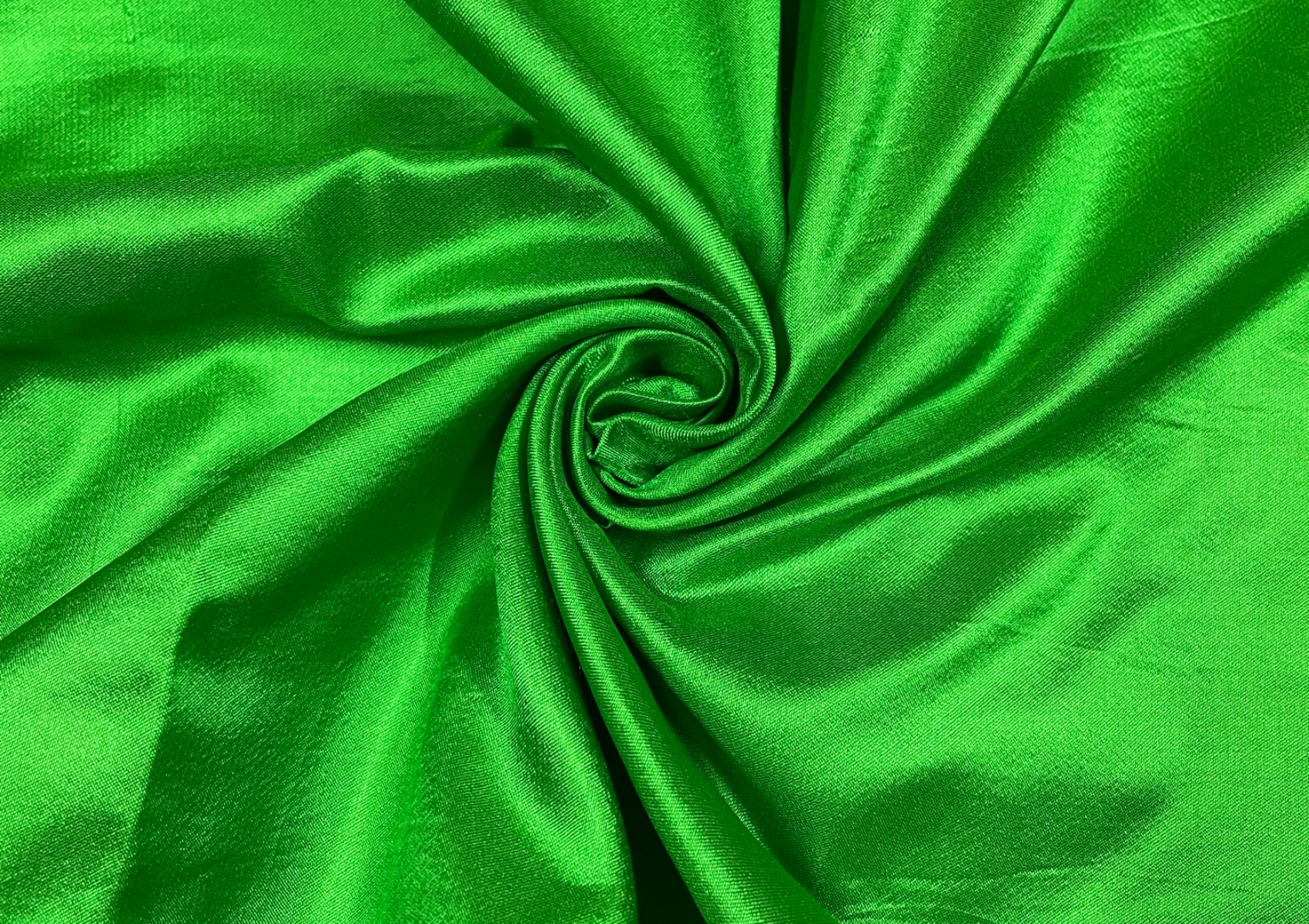 Green Satin Silk Fabric