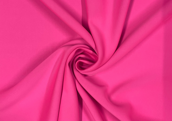 Pink & Black Dual Color Plain Sandwich Polyester Fabric