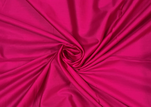 Hot Pink Plain Dyed Glace Cotton Fabric