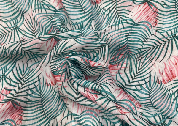 Multicolor Floral Muslin Fabric